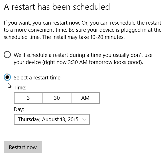 Herstart Windows Update