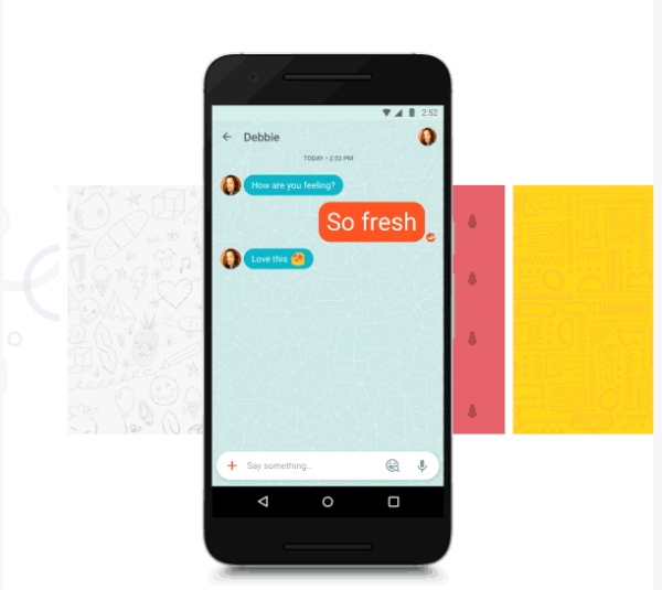 Google Allo heeft een nieuwe functie toegevoegd om het gemakkelijker te maken om de perfecte emoji of sticker te vinden en te verzenden, en een reeks achtergronden om je stijl in je chats te complimenteren