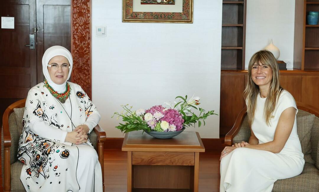 Emine Erdoğan ontmoette de vrouwen van de leiders op Bali