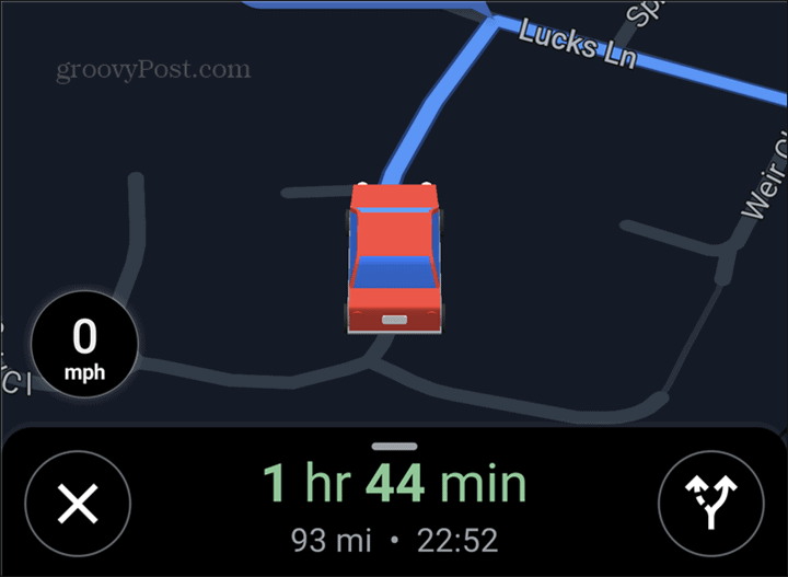 Google Maps autosymbool rood