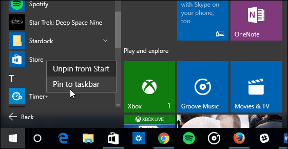 1 Windows 10 Startmenu