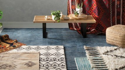 Verschillende suggesties voor het gebruik van tapijten in decoratie