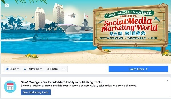 Facebook maakt het gemakkelijker om Facebook-evenementen te beheren vanaf een pagina in publicatietools.