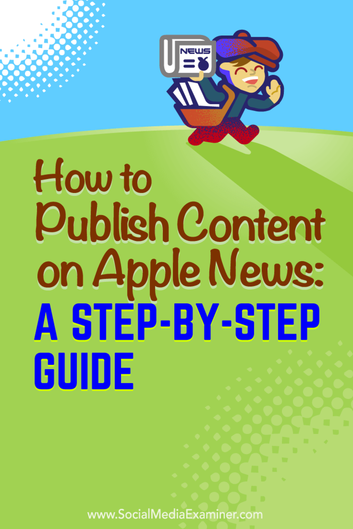 Tips om een ​​Apple News-uitgever te worden.
