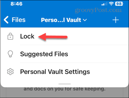 Vergrendelingstijd voor persoonlijke kluis van OneDrive