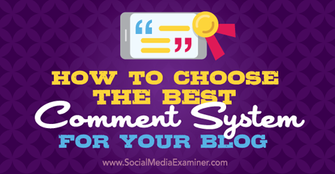kies een reactiesysteem voor je blog