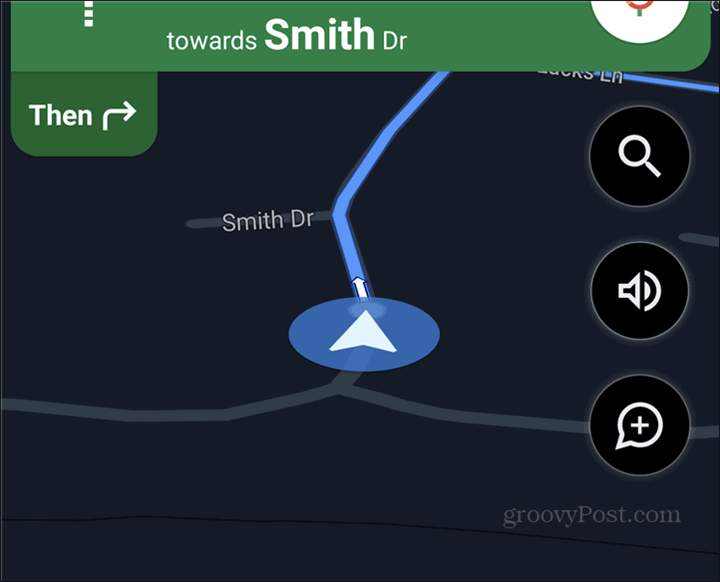 Google Maps autosymbool navigeren