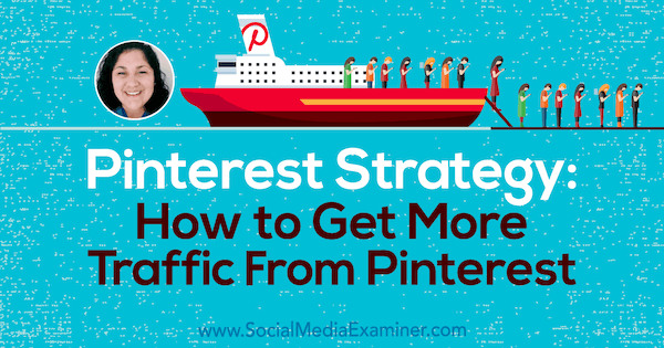 Pinterest-strategie: hoe u meer verkeer van Pinterest krijgt met inzichten van Jennifer Priest op de Social Media Marketing Podcast.