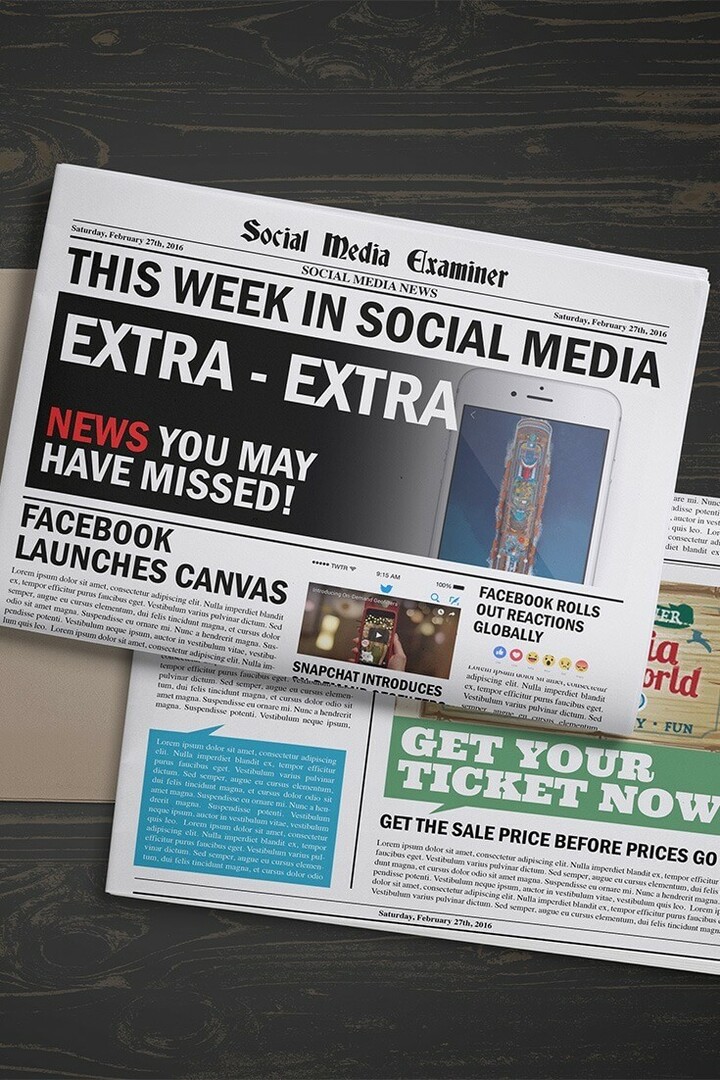 Facebook lanceert Canvas: deze week in Social Media: Social Media Examiner