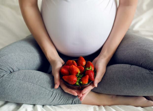 Wordt aardbei gegeten tijdens de zwangerschap