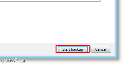 Windows 7: maak een back-up van de systeemkopie