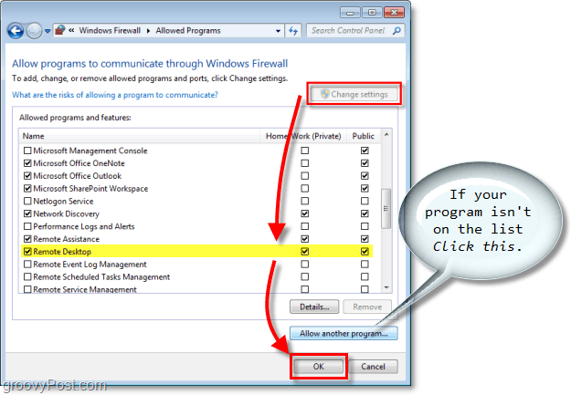 Een programma toestaan ​​via de Windows 7 Firewall [How-To]