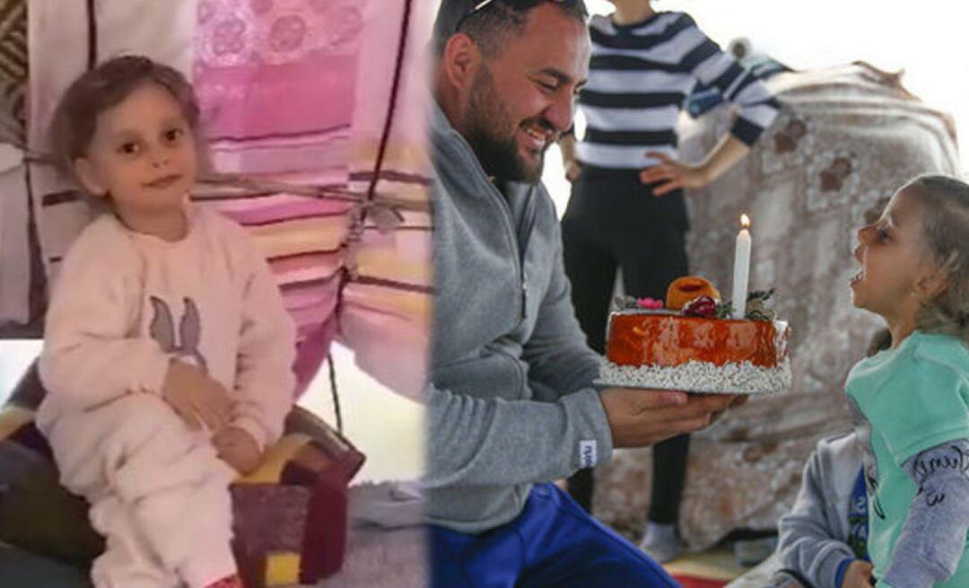 Nurhayat, die een verjaardagstaart wilde in haar tentenstad, kreeg een taart van Kayseri!