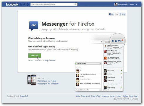 facebook messenger voor firefox