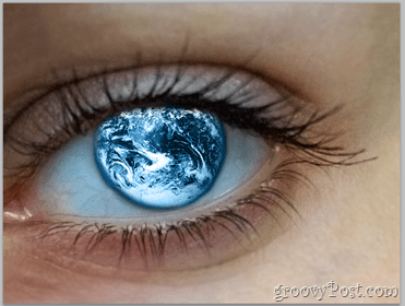Adobe Photoshop Basics - Human Eye voegt wereldbol toe aan het oog