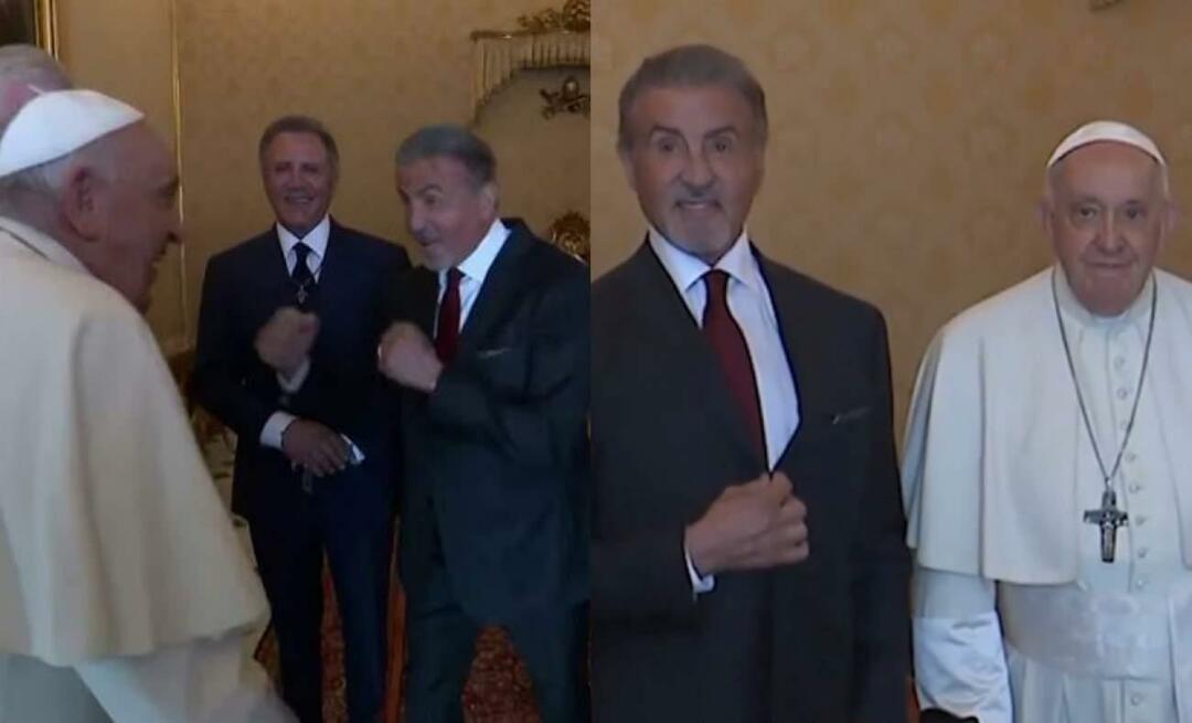 Rocky-ster Sylvester Stallone daagde paus Franciscus uit!