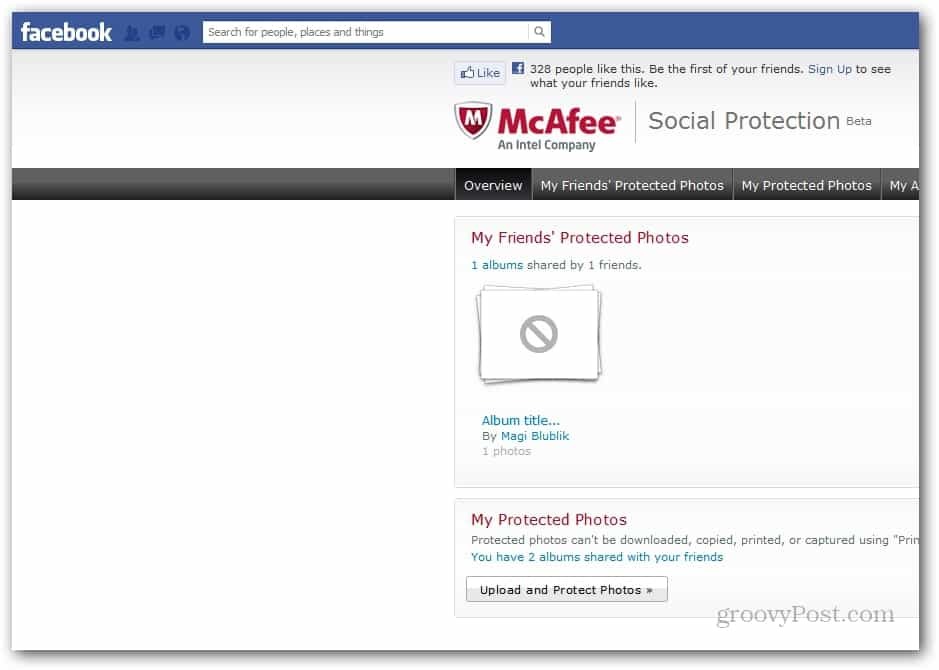 McAffee beschermt uw Facebook-foto's