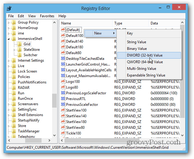 Windows 8 Register-editor