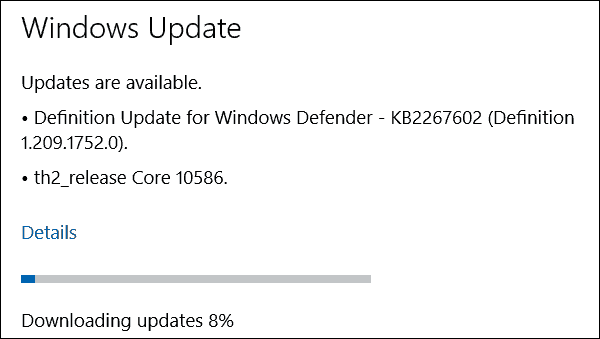 Windows 10 PC Preview Build 10586 nu beschikbaar