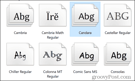 Windows-lettertypen