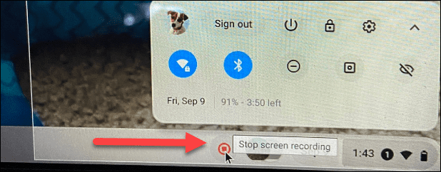 Stop met het opnemen van een Chromebook