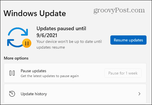 Windows 11-updates onderbroken