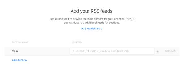 Apple News voeg RSS-feed toe