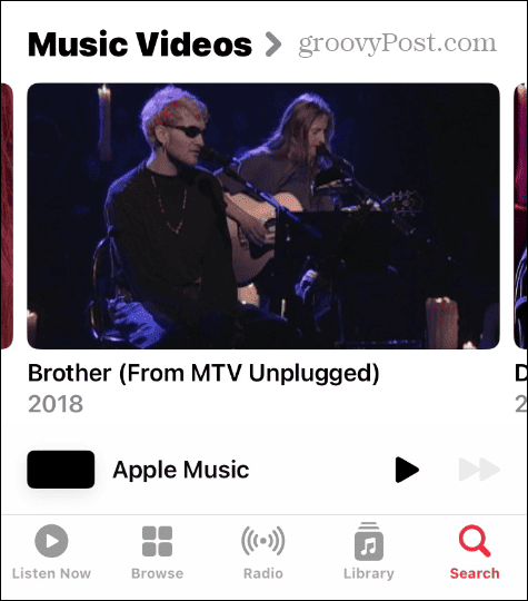 Video-afspeellijsten op Apple Music