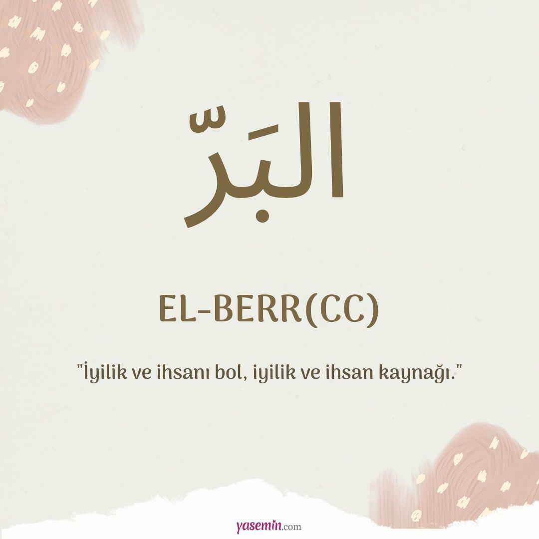 Wat betekent al-Berr (c.c)?