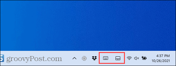 Taakbalkhoekpictogrammen in Windows 11
