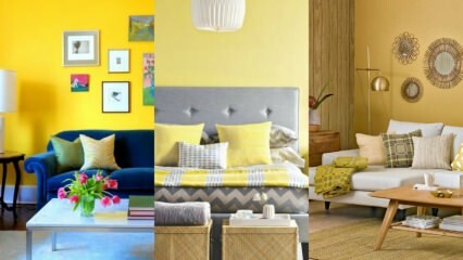 Suggesties voor woondecoratie die in geel kunnen worden gemaakt
