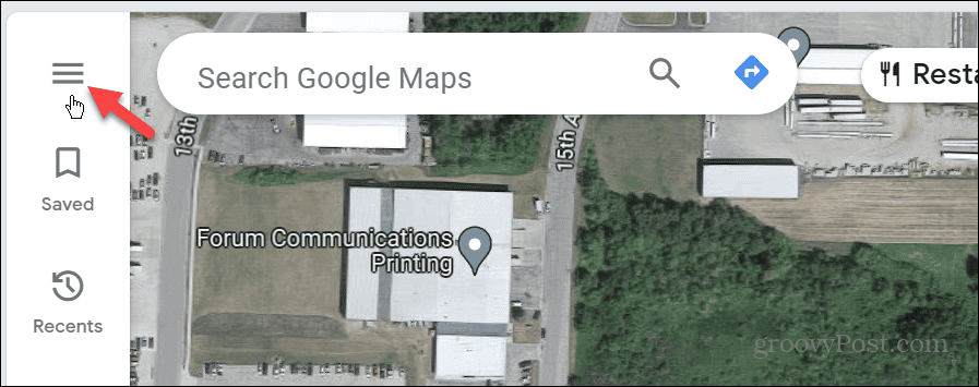 menuknop google maps
