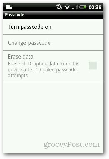 Hoe Dropbox met een wachtwoord te beveiligen op Android