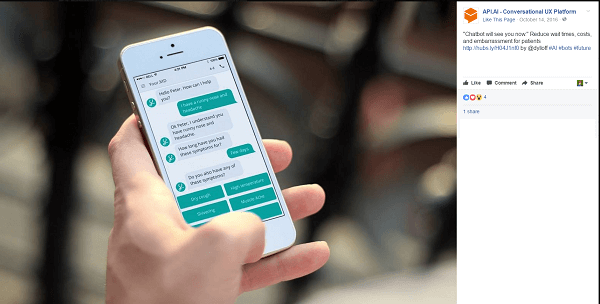 API.AI en ManyChat bieden sjablonen om aan de slag te gaan met uw chatbot.