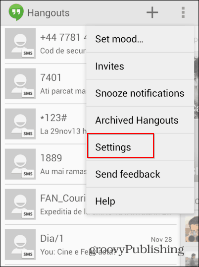 Hangouts-sms