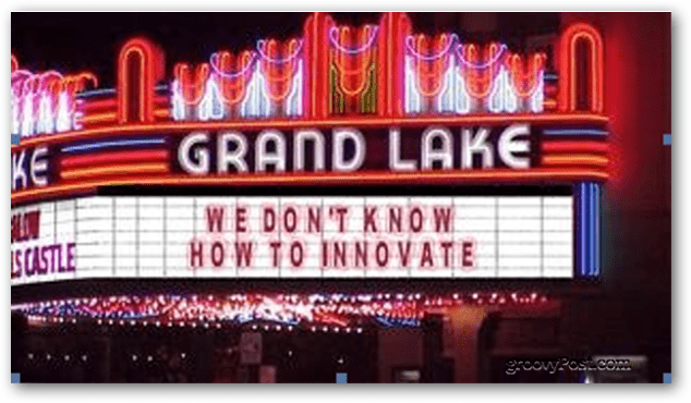 we weten niet hoe we moeten innoveren