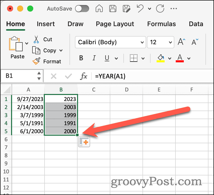 Automatisch aanvullen in Excel