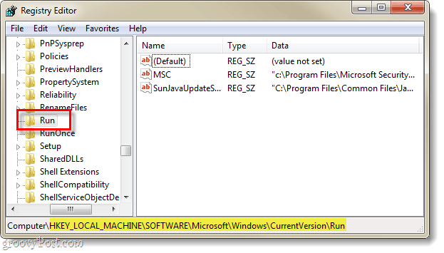 windows registry huidige versie start opstarten 
