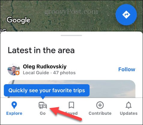 Bewaar een route op Google Maps