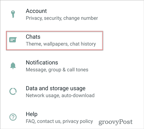 WhatsApp donkere thema-chats