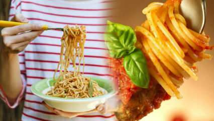 Maakt u aankomt van pasta met tomatenpuree? Wordt pasta gegeten in een dieet? Recept voor pasta met weinig calorieën