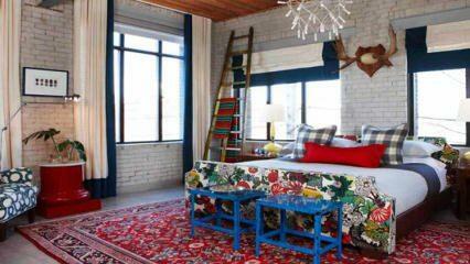 Hoe versier je de slaapkamer in eclectische stijl?
