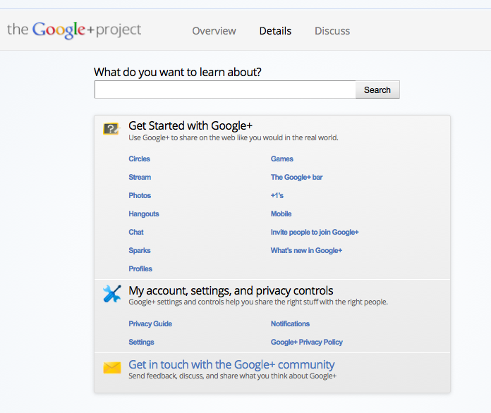 google + project