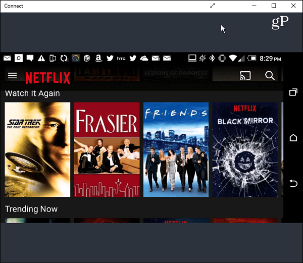 Netflix landschap Android Connect