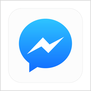 Facebook Messenger pictogram afbeelding.
