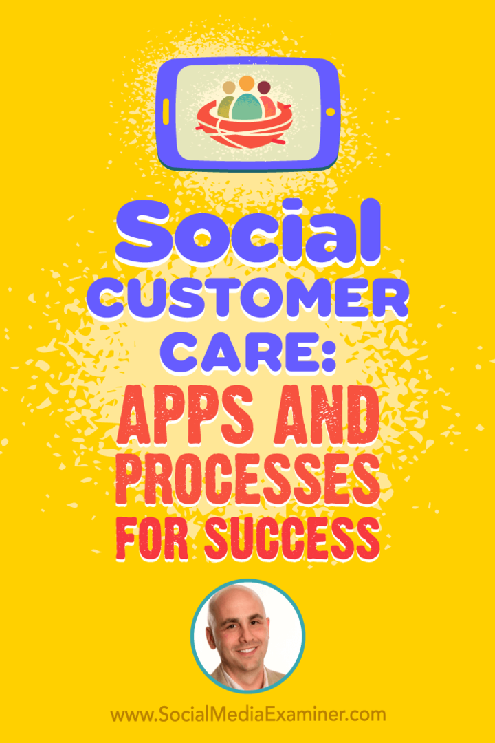 Sociale klantenservice: apps en processen voor succes met inzichten van Dan Gingiss op de Social Media Marketing Podcast.