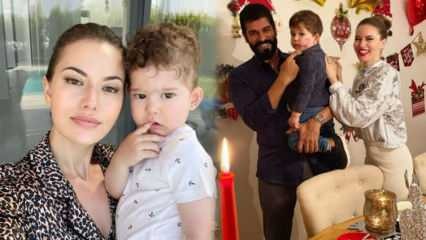 Beroemde actrice Fahriye Evcen nam haar zoon Karan mee naar school!
