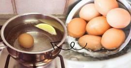 Als je citroen in het water doet waar je je eieren kookt... Deze methode zal onmisbaar zijn