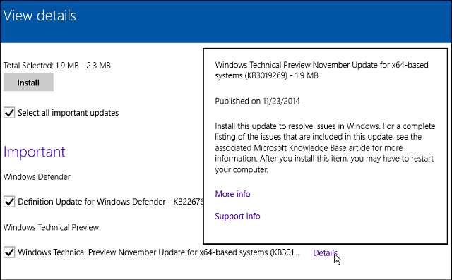 Microsoft Releases (KB3019269) -patch voor Windows 10 Build 9879