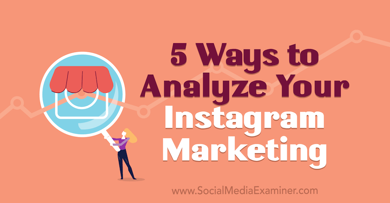 5 manieren om uw Instagram-marketing te analyseren door Tammy Cannon op Social Media Examiner.
